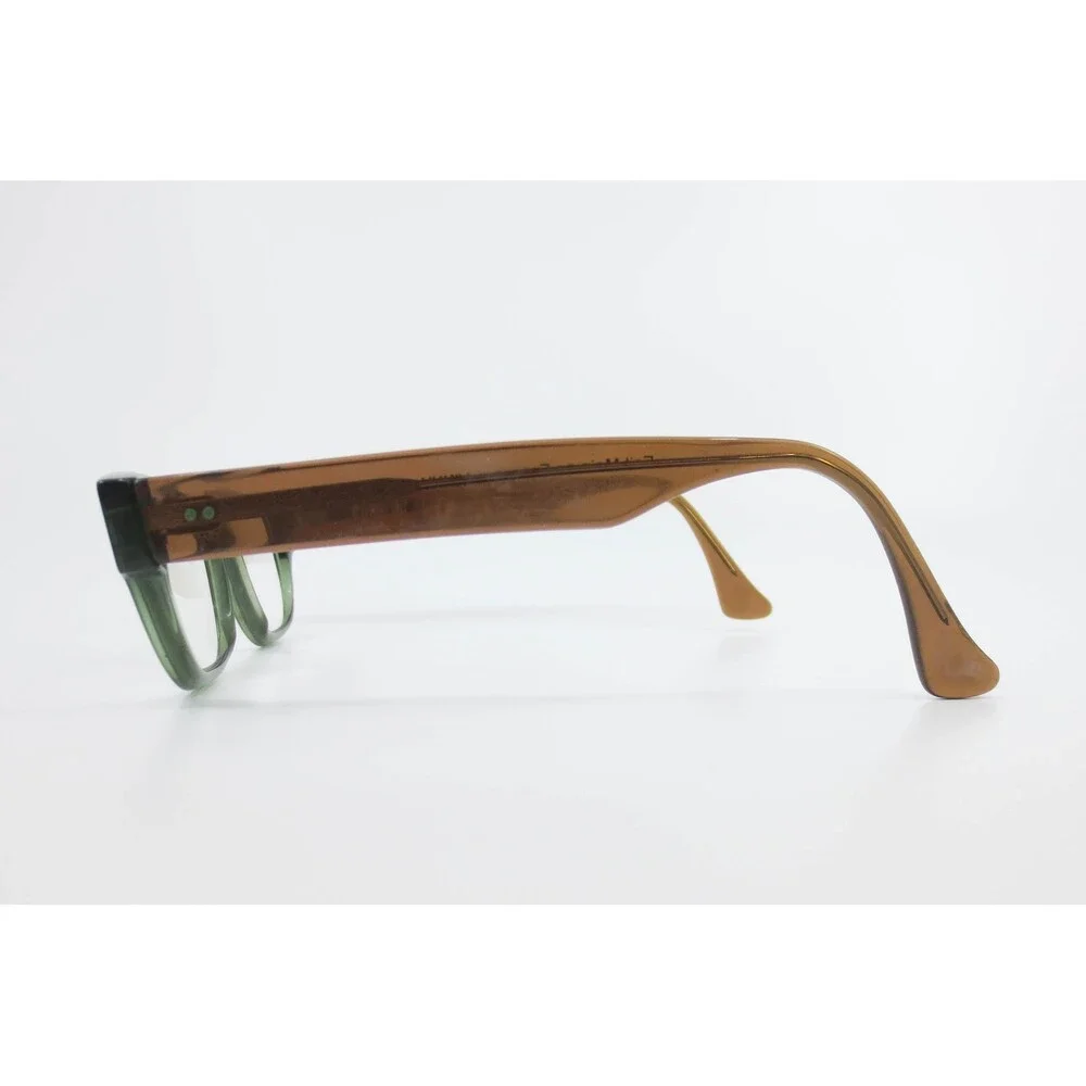 Caroline Abram Vinny 08 Green Amber Cat Eye Eyeglass Frames France 47-19-140